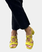 Guillelmine | Sandalen mit quadrater Spitze und runder Form