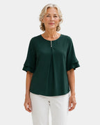 Hadelinde | Elegante Bluse mit Knöpfen