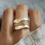 Maria | Ring mit goldenen Fäden