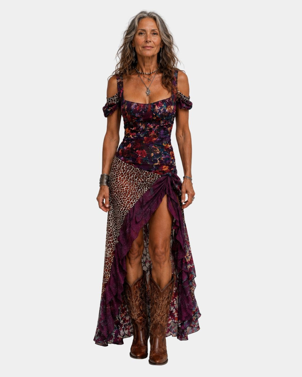 Méliorine | Elegantes boho-maxikleid
