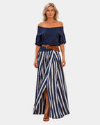 Étiennette | Set aus Bluse und Rock im mediterranen Stil