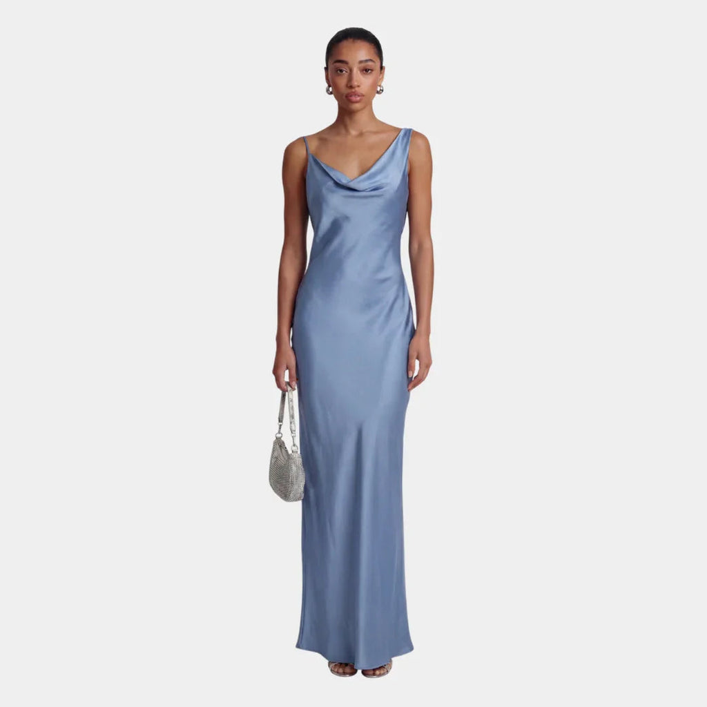 Philippinische | Maxikleid Satin Damen