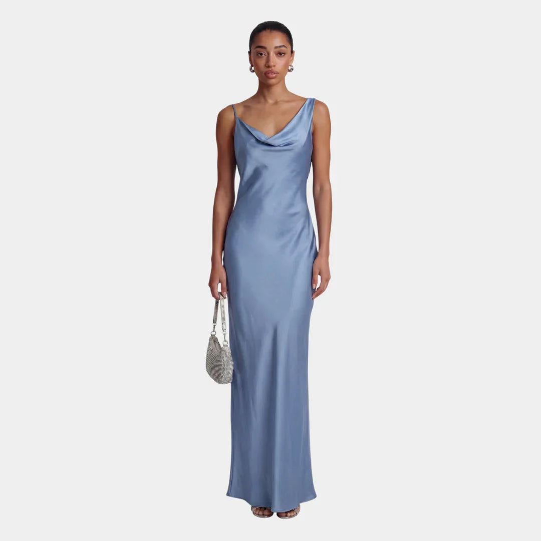 Philippinische | Maxikleid Satin Damen