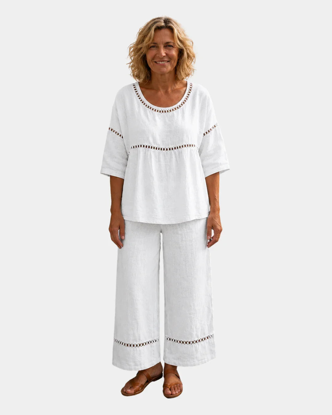 Bonne | Frisches Ensemble mit passender Bluse und Hose