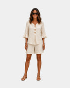 Auberte | Kurzes Ensemble und Bluse