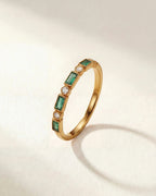 Pascale | Ring mit grünen Steinen