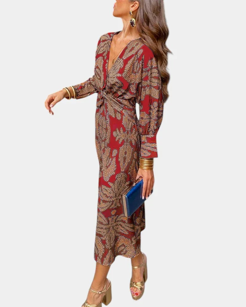 Eve | Elegantes Kleid mit zeitlosem Druck