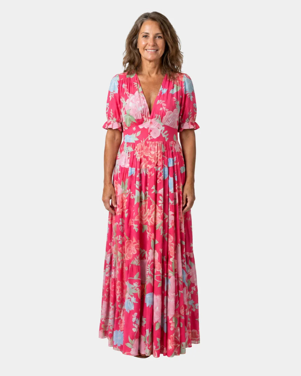 Césarie | Lange Blumenrobe