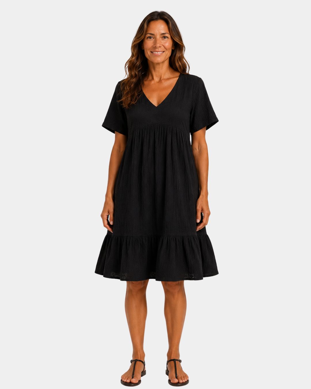 Alixandre | Strukturierte Midi-Kleid
