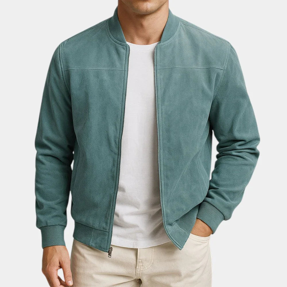 Adrian | Premium Wildleder Bomberjacke