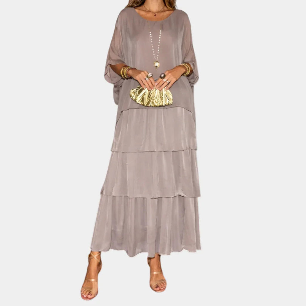 Agnès | Elegantes Maxikleid Fluide