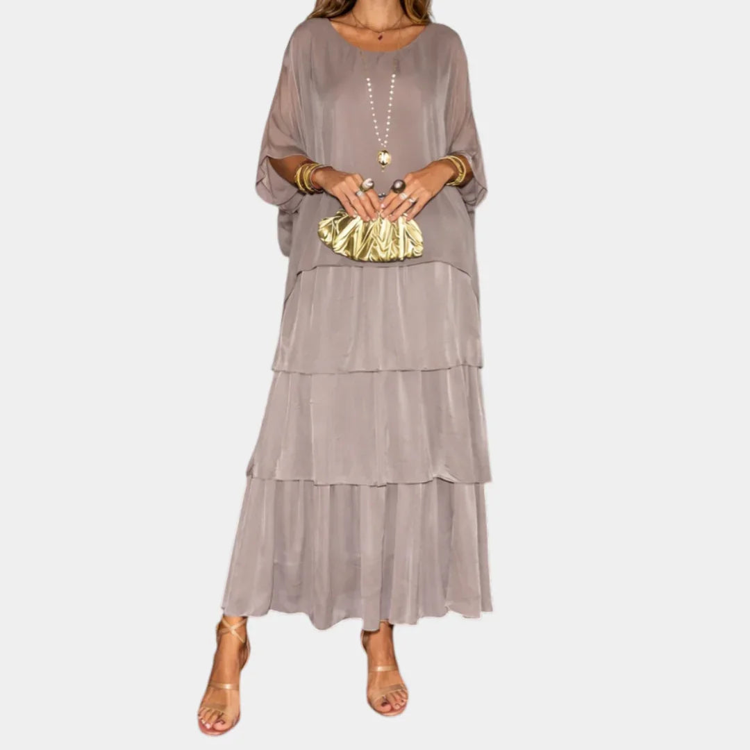 Agnès | Elegantes Maxikleid Fluide