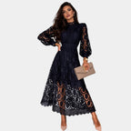 Yvette | Midi-Kleid aus zarter Spitze