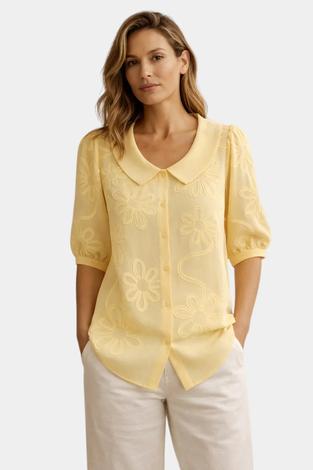 Elya | Bestickte Bluse