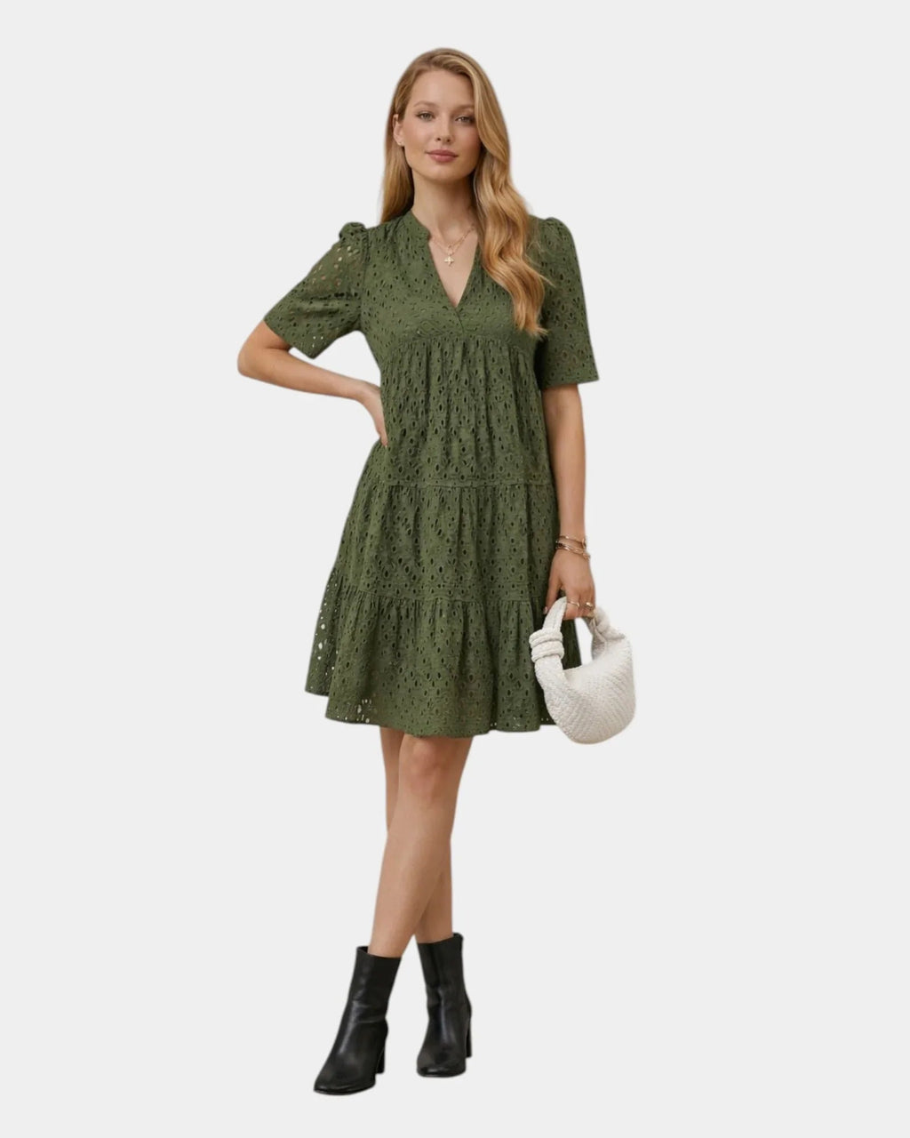 Garance | Mini-gesticktes Kleid