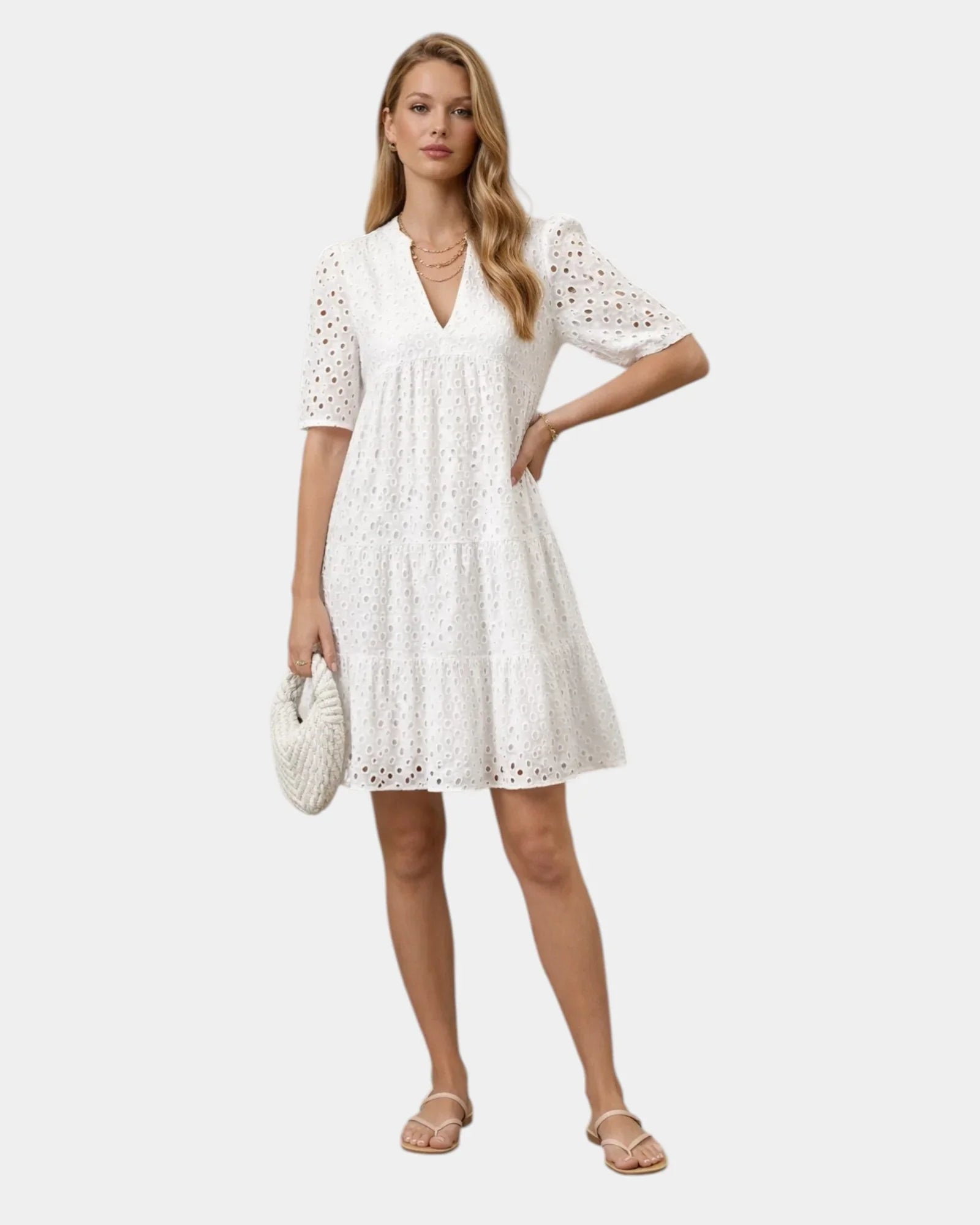 Garance | Mini-gesticktes Kleid