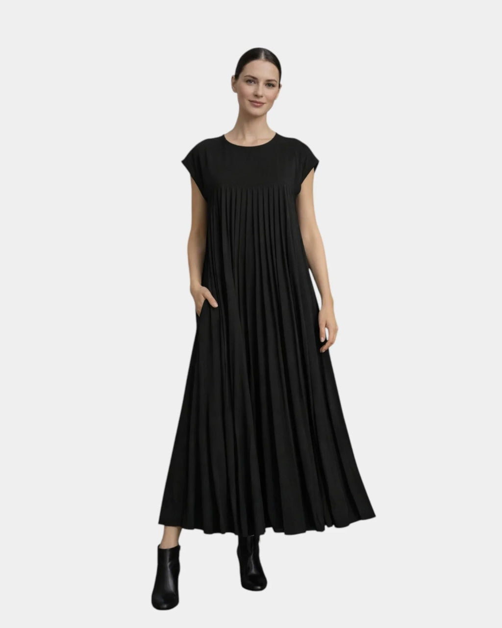 Marianne | Plissierte Midi-Kleid