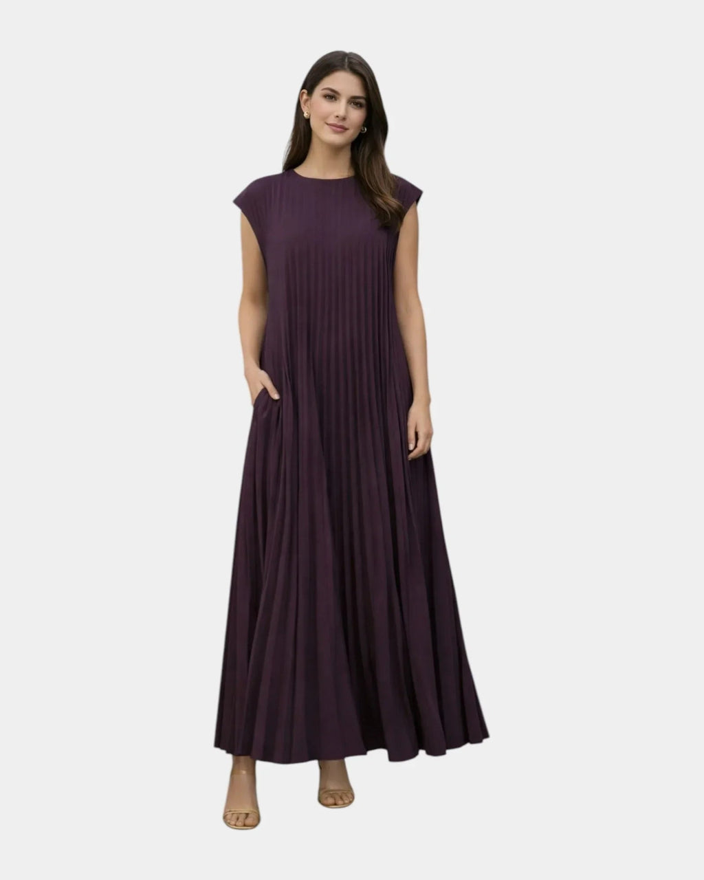 Marianne | Plissierte Midi-Kleid