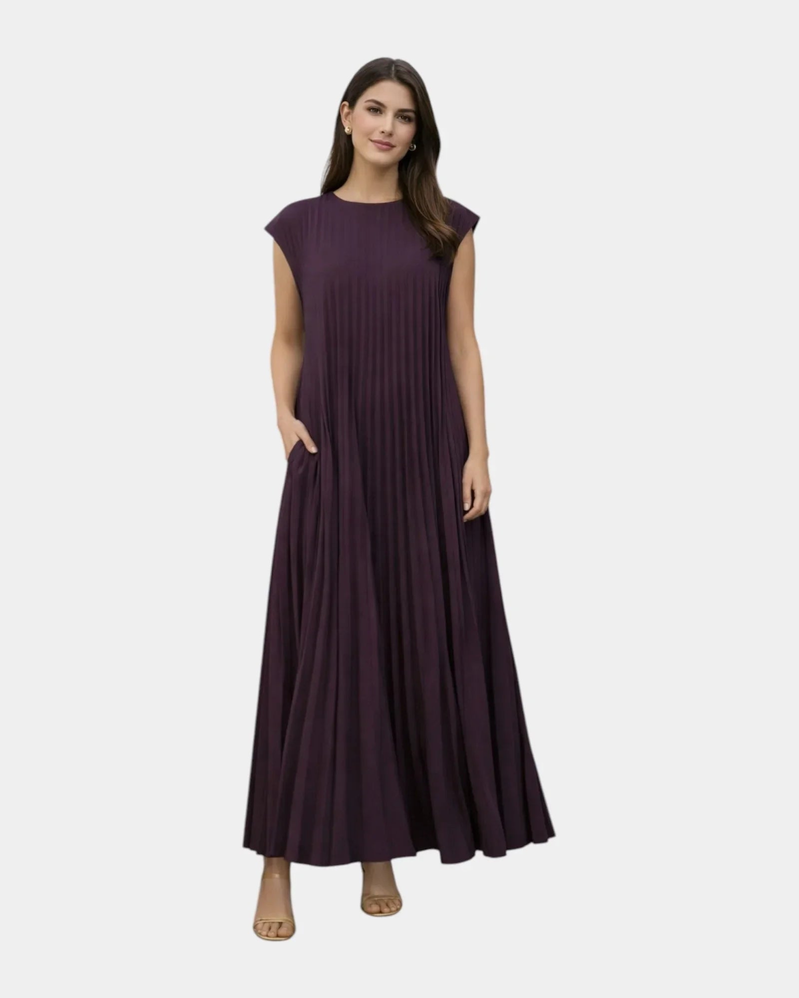 Marianne | Plissierte Midi-Kleid
