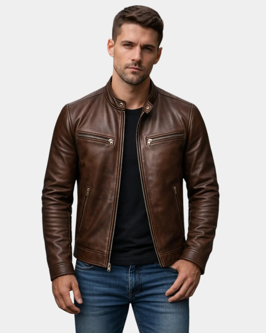 Bastien | Vintage-Lederjacke