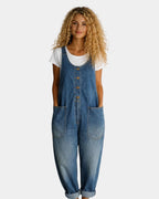 Lorena | Vintage gewaschene Denim-Latzhose