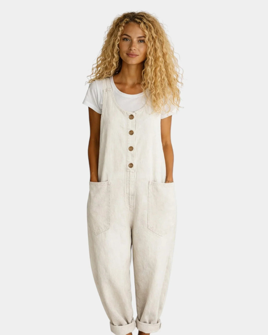 Lorena | Vintage gewaschene Denim-Latzhose