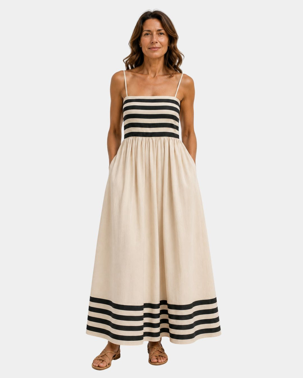 Ismeralda | Langes gestreiftes Kleid