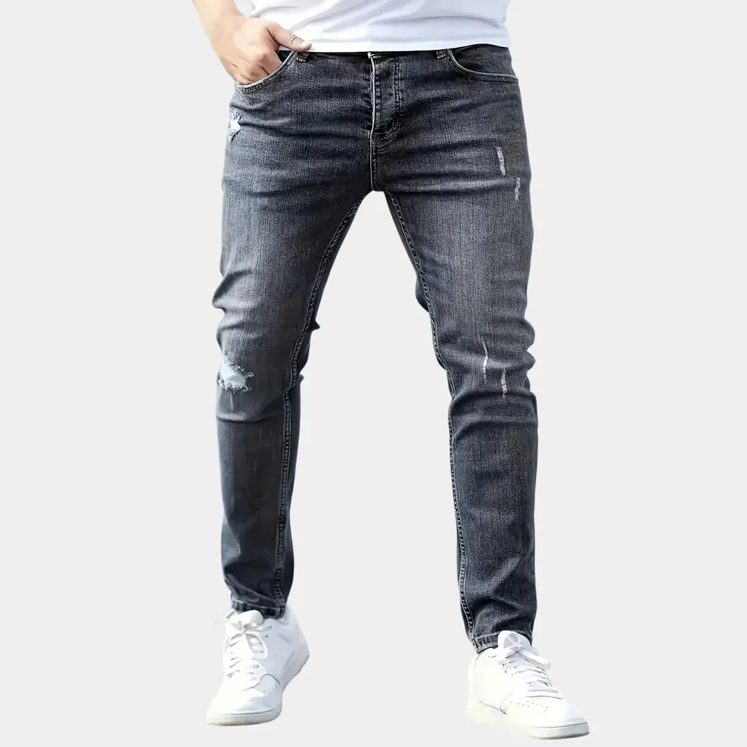 Alex | Slim Fit Trendige Zerrissene Jeans