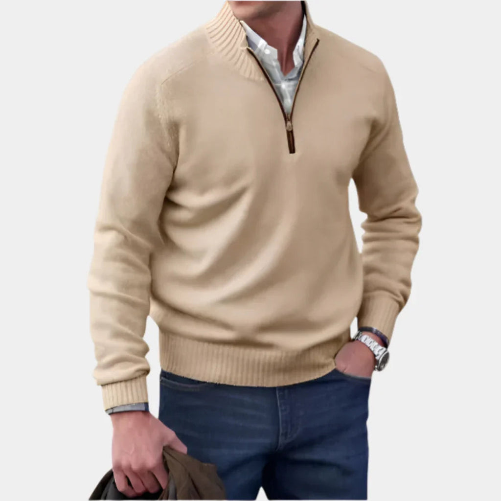 Malik | Eleganter Pullover mit Reißverschluss