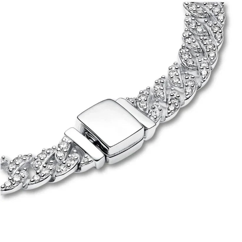 Adele | Kubanisches Armband aus Moissanit