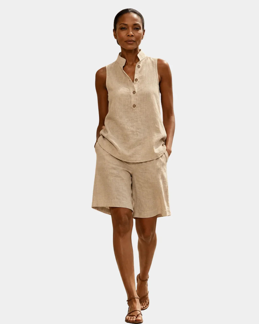 Mélior | Ärmelloses Sommer-Outfit mit Shorts