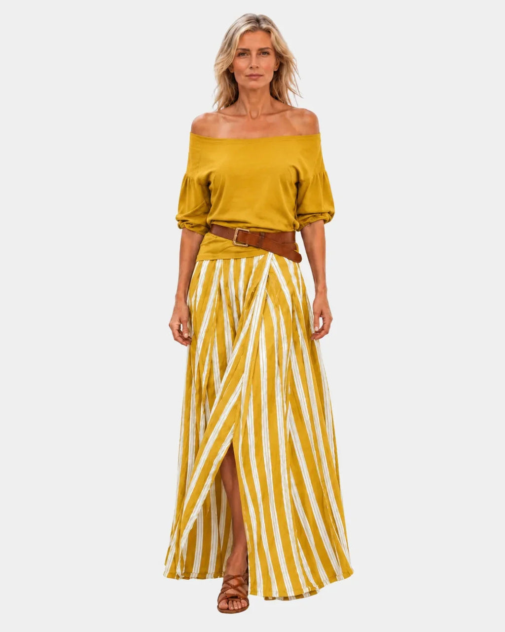 Étiennette | Set aus Bluse und Rock im mediterranen Stil