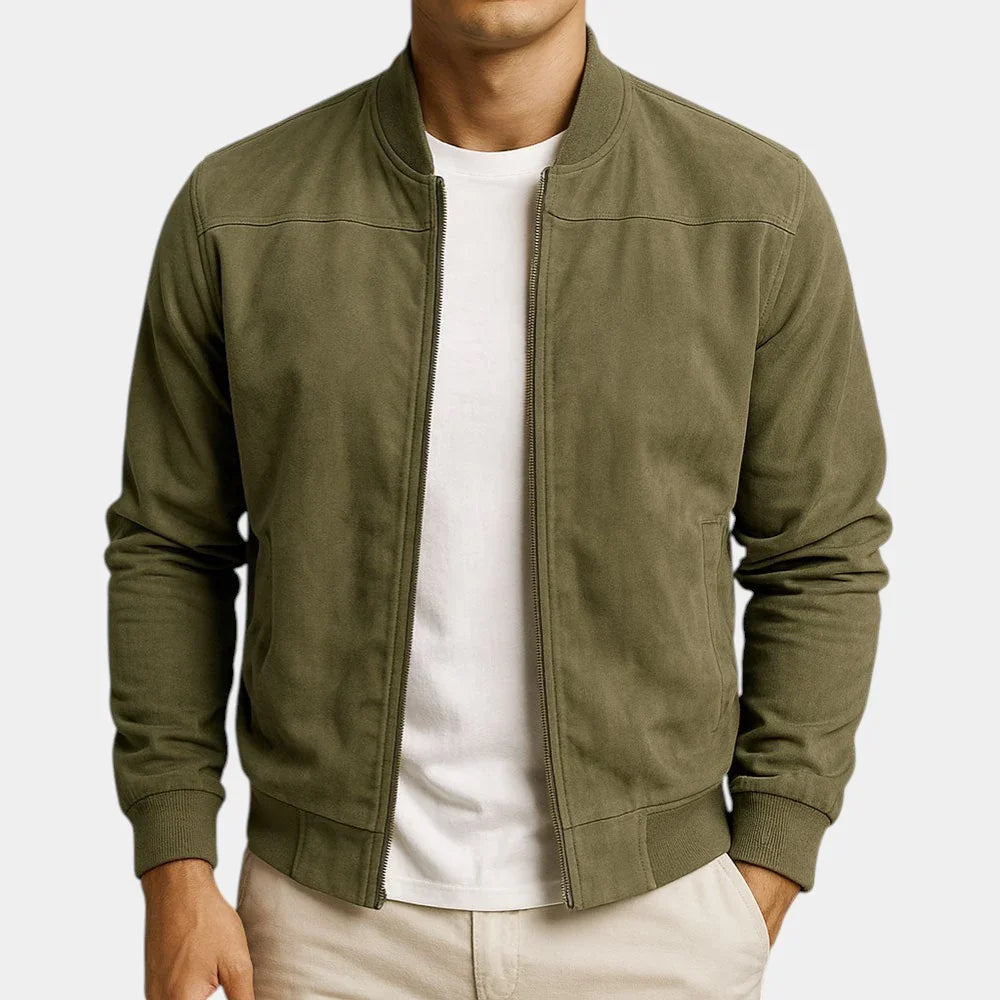 Adrian | Premium Wildleder Bomberjacke