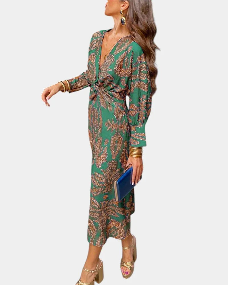 Eve | Elegantes Kleid mit zeitlosem Druck