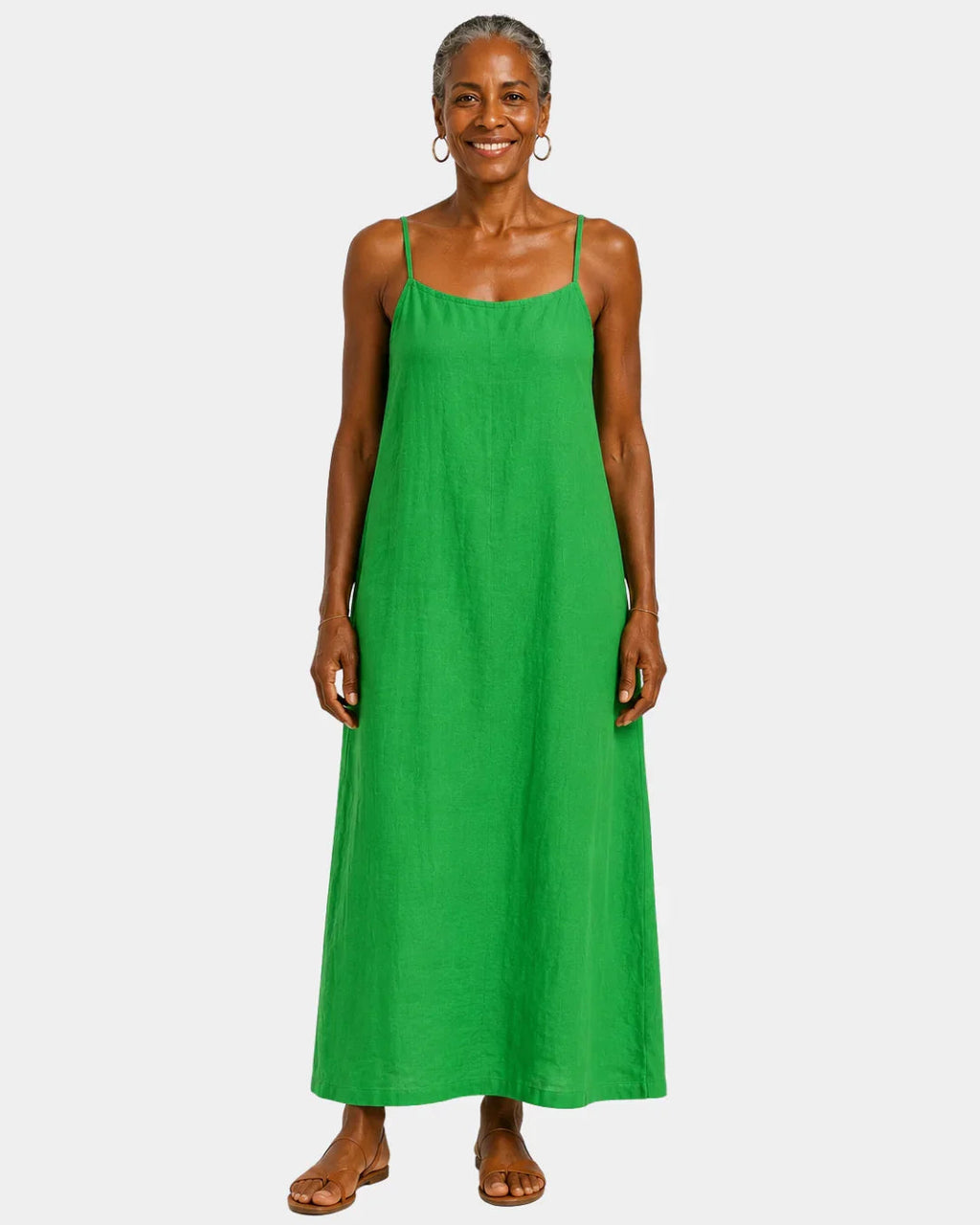 Désideria | Langes Kleid mit feinen Trägern