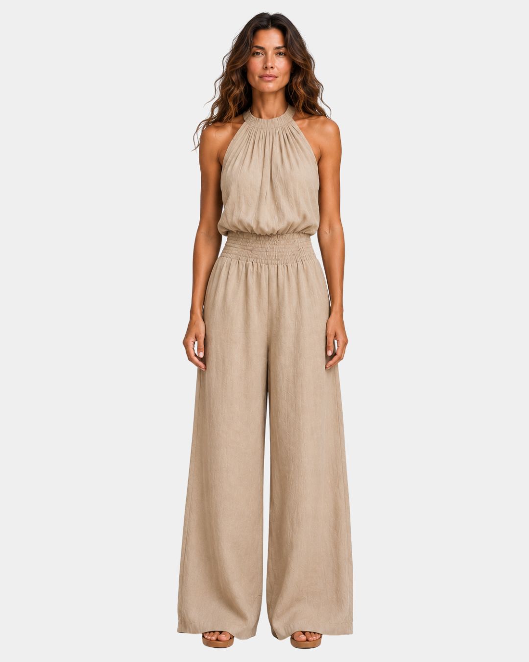 Audenette | Eleganter Jumpsuit mit Halterkragen