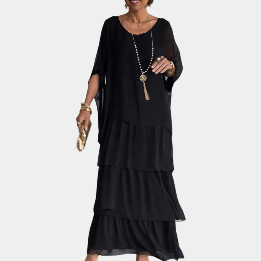 Agnès | Elegantes Maxikleid Fluide