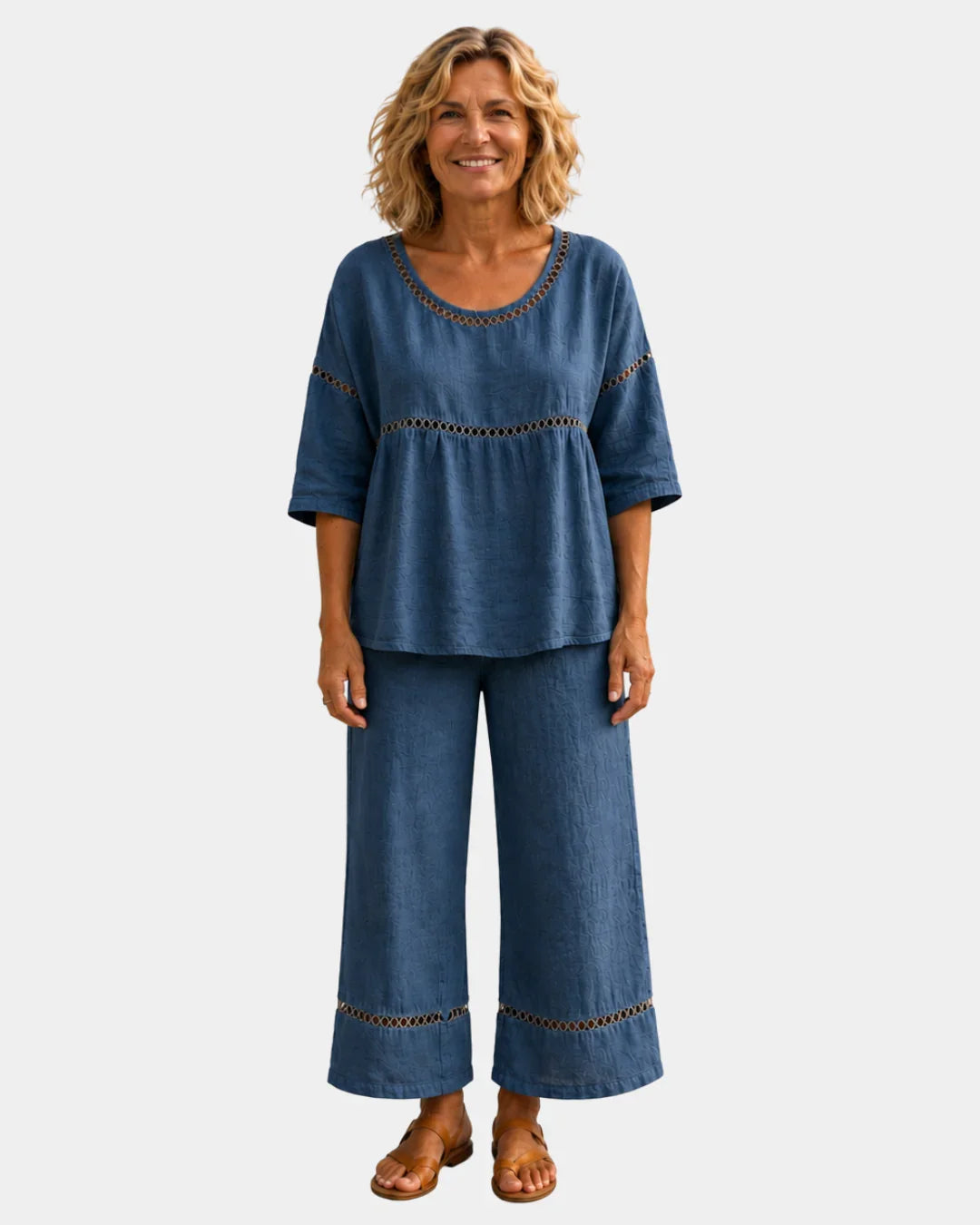 Bonne | Frisches Ensemble mit passender Bluse und Hose