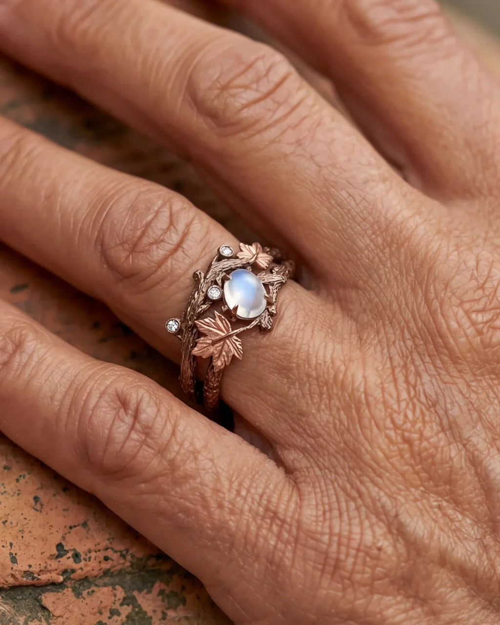 Maëlys | Ring mit Zweig-Effekt