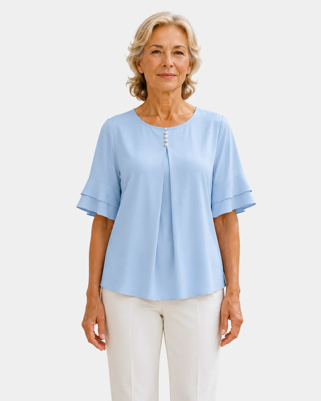 Hadelinde | Elegante Bluse mit Knöpfen