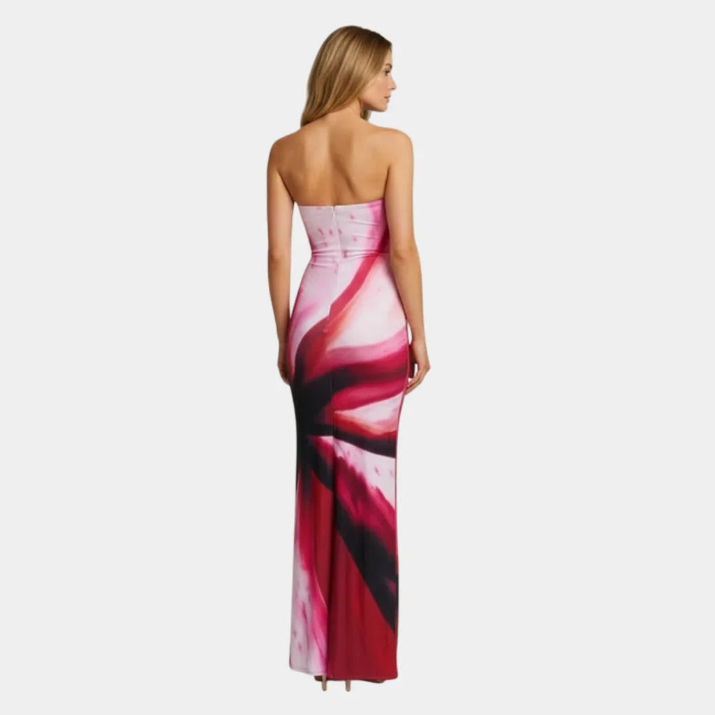 Pascale | Figurbetontes Maxikleid im minimalistischen Design