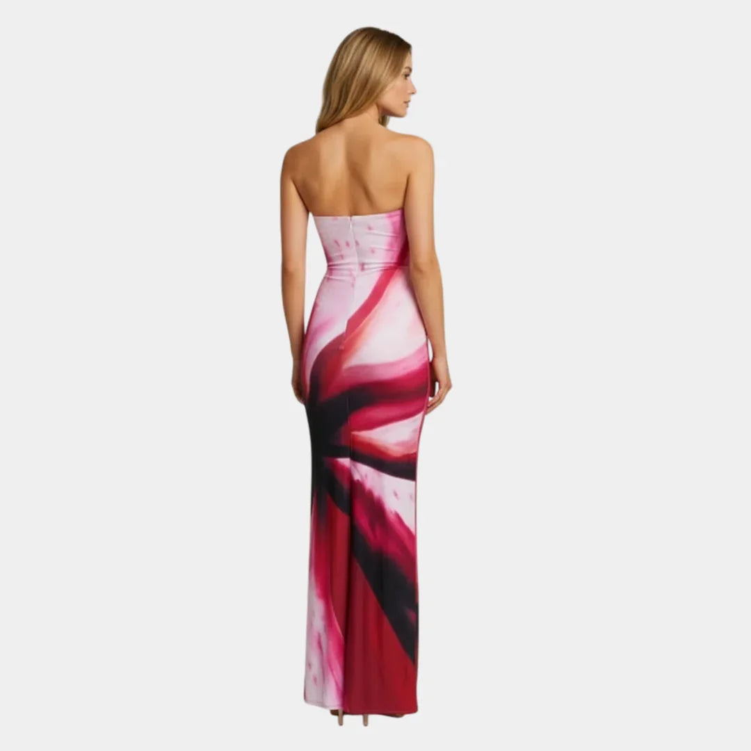 Pascale | Figurbetontes Maxikleid im minimalistischen Design