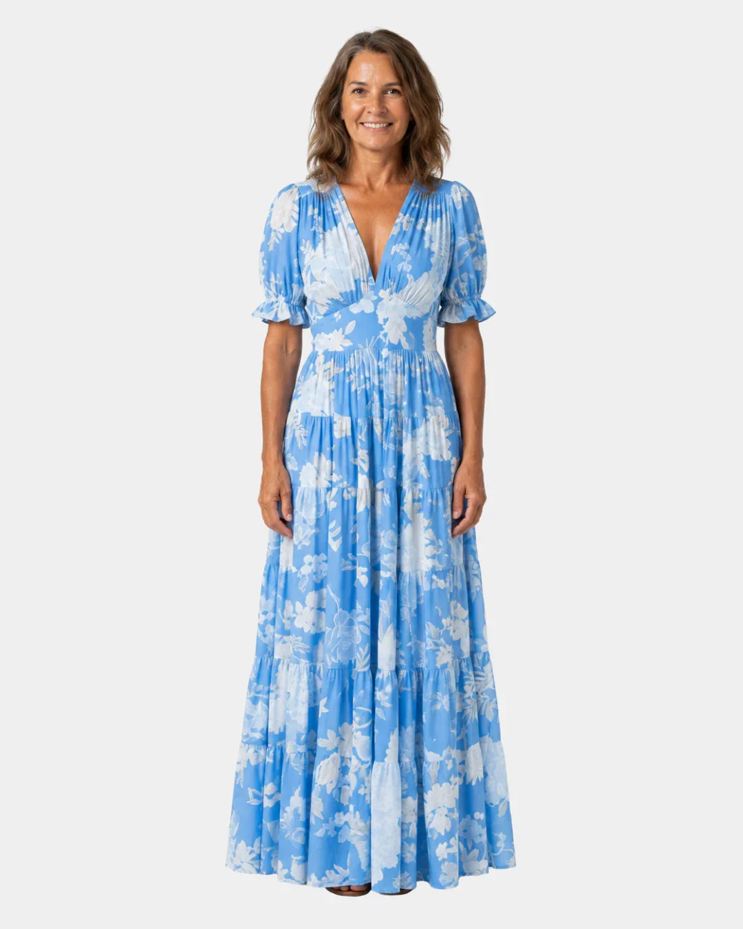 Césarie | Lange Blumenrobe