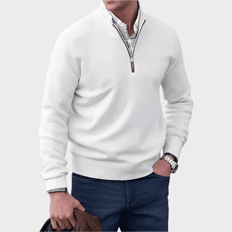 Malik | Eleganter Pullover mit Reißverschluss