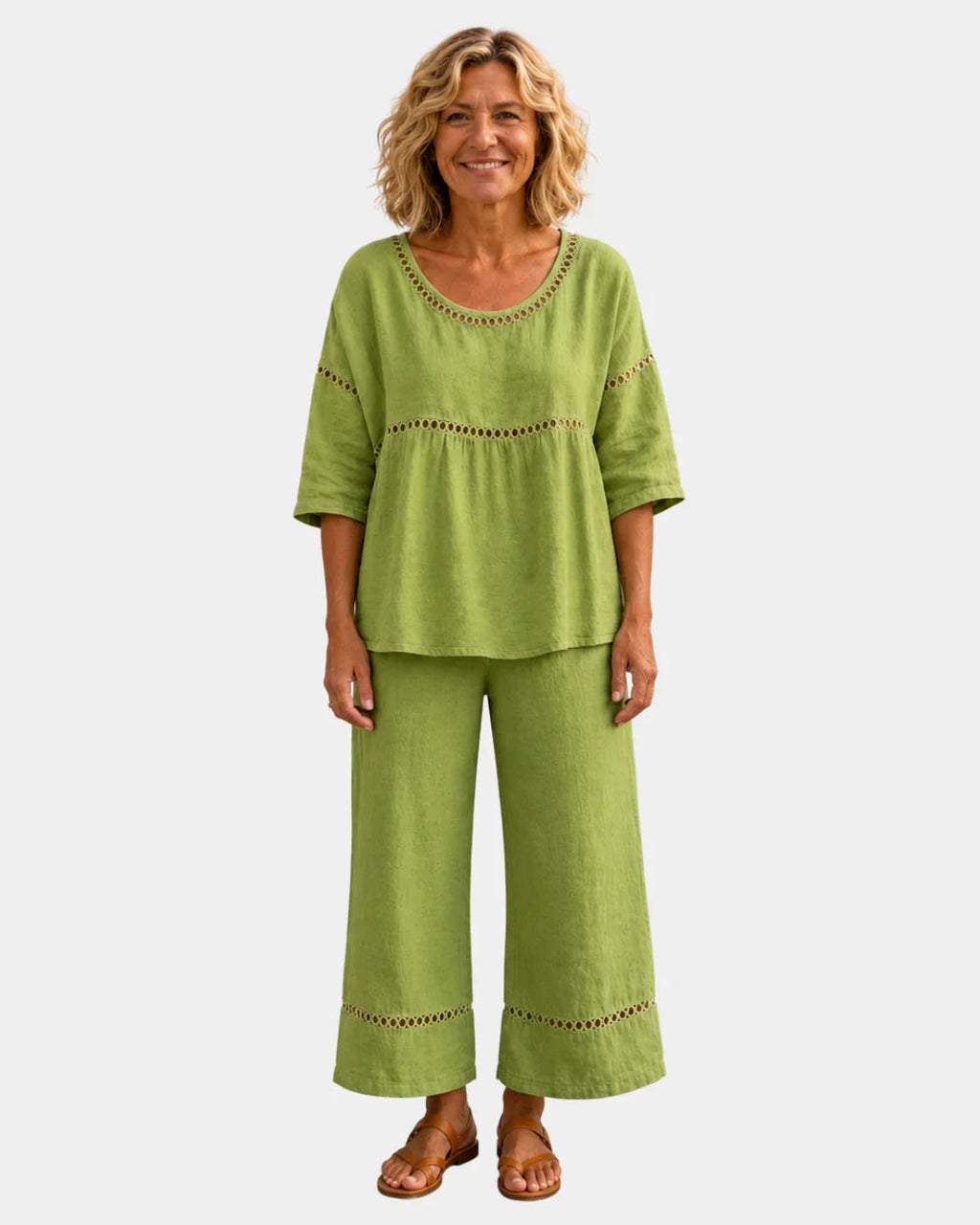 Bonne | Frisches Ensemble mit passender Bluse und Hose