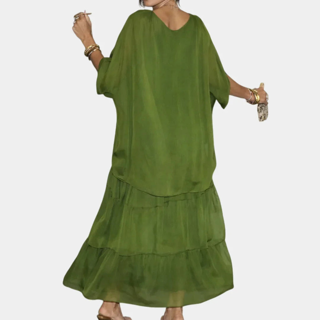 Agnès | Elegantes Maxikleid Fluide