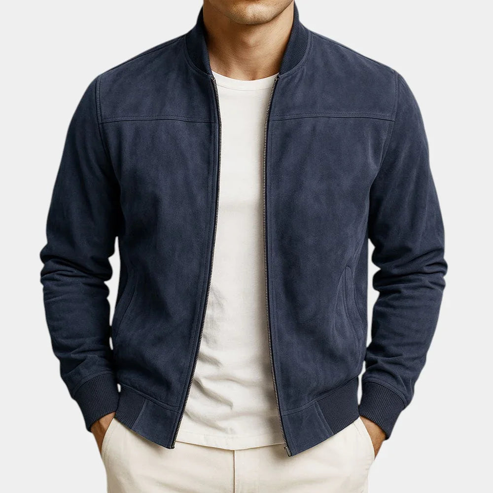 Adrian | Premium Wildleder Bomberjacke