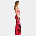 Pascale | Figurbetontes Maxikleid im minimalistischen Design