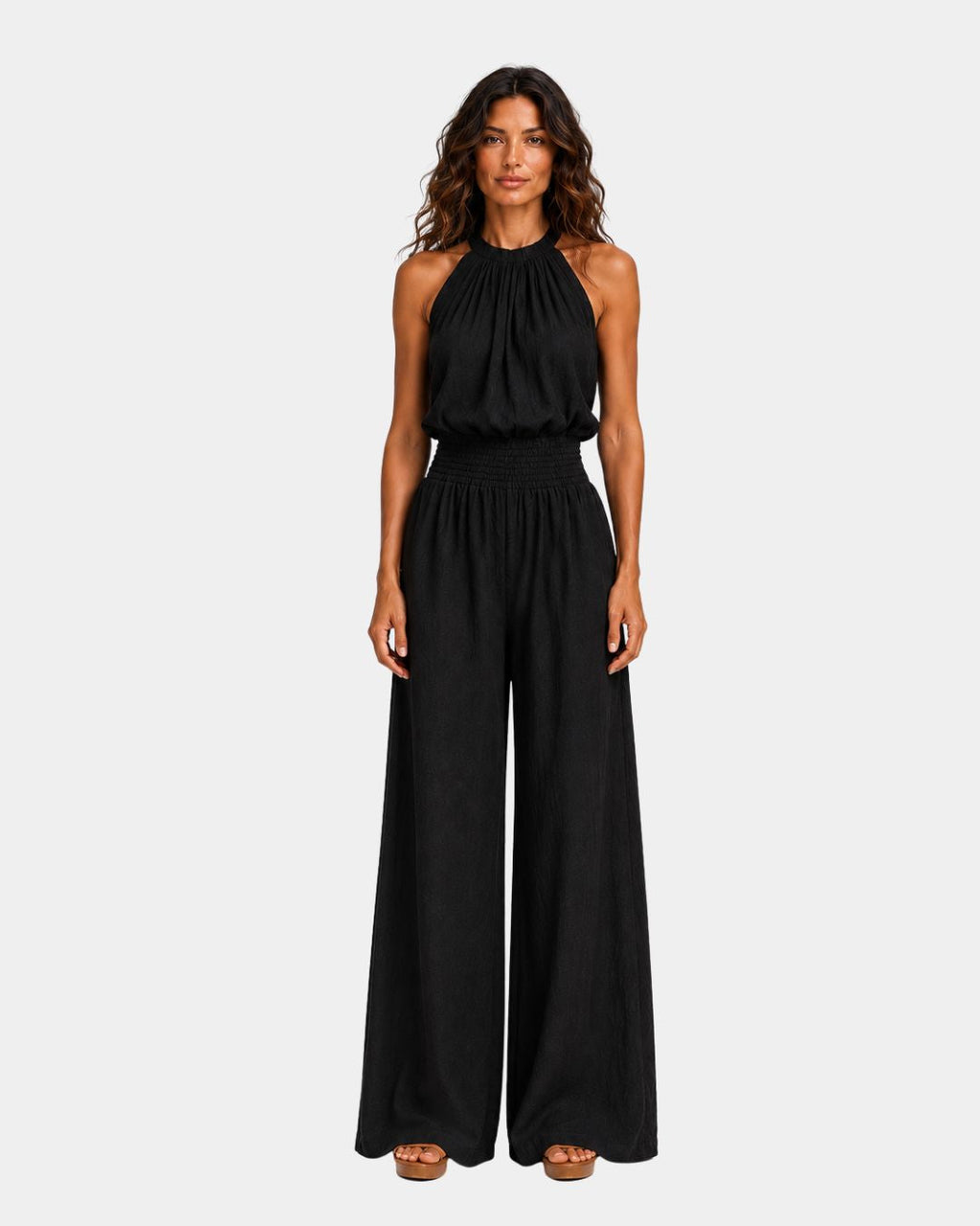 Audenette | Eleganter Jumpsuit mit Halterkragen