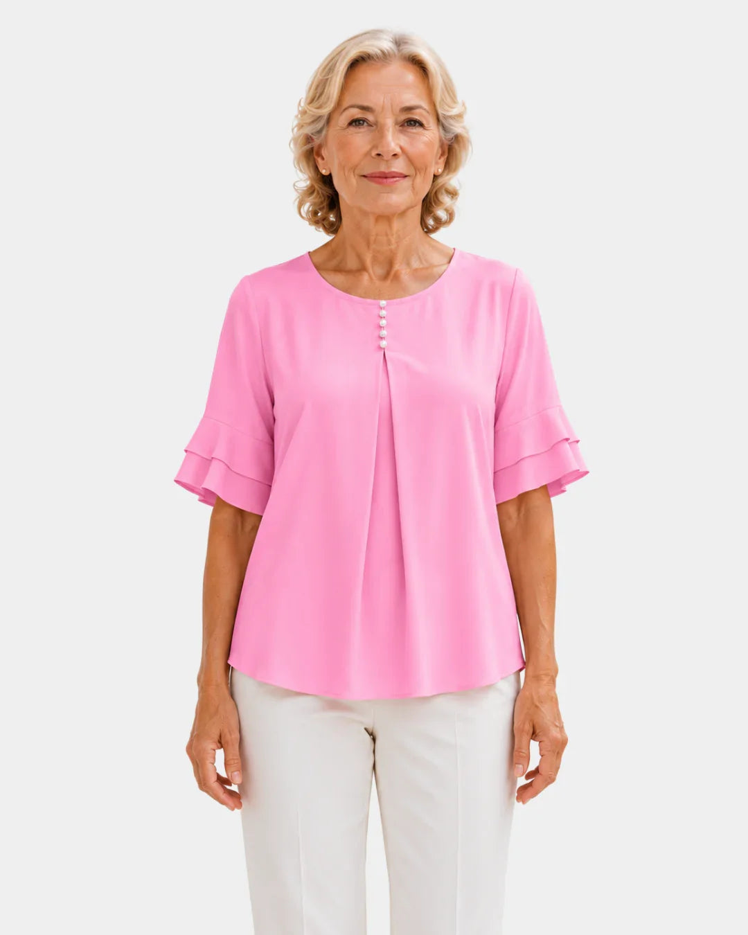Hadelinde | Elegante Bluse mit Knöpfen